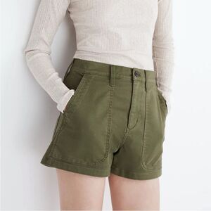Madewell, 1 wear, Green The Perfect Vintage Military Shorts Palm Tree, Size 24